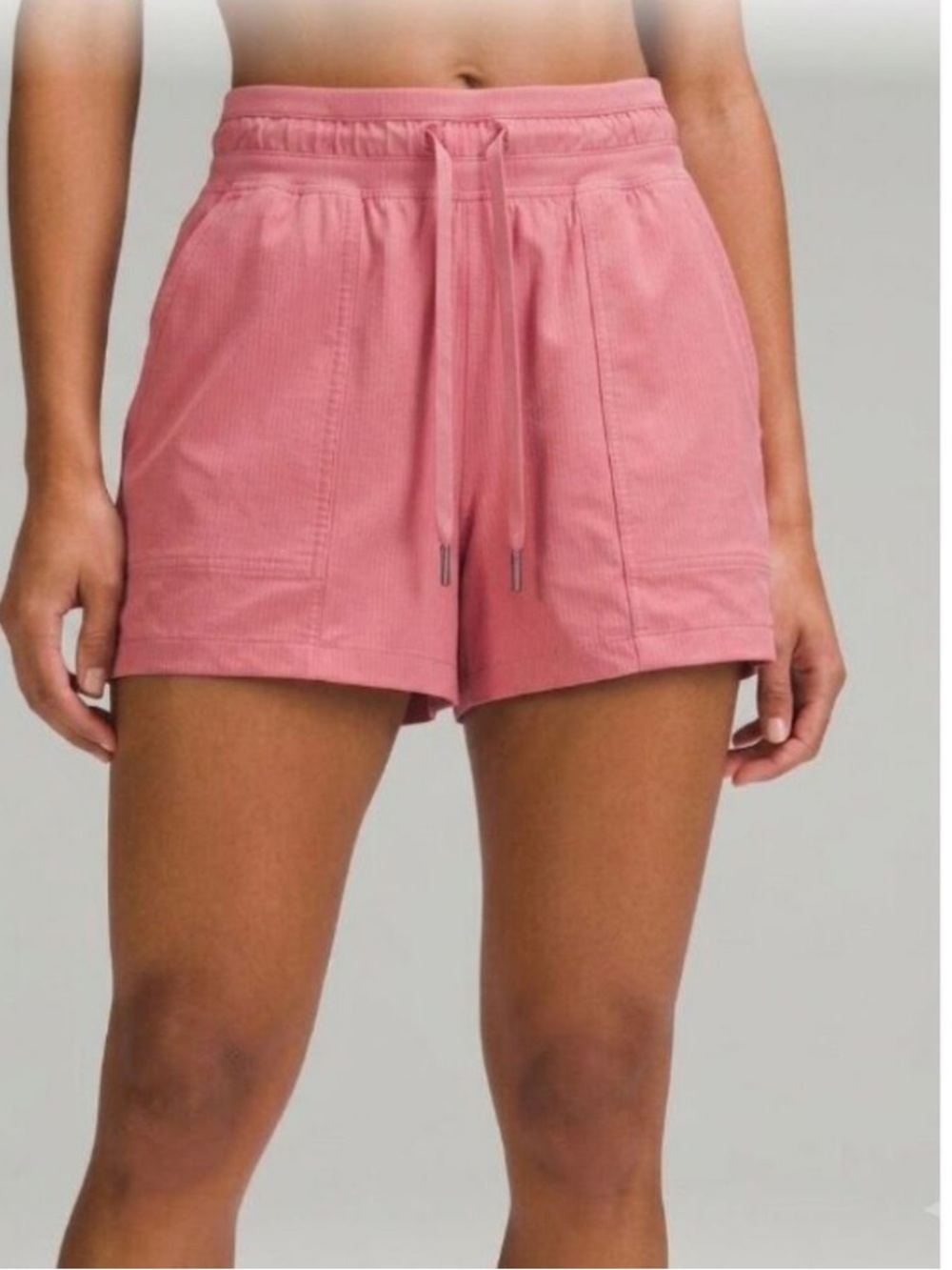Lululemon Dance Studio Evolve High-Rise Relaxed Pink Shorts Size 4 - Picture 2 of 6